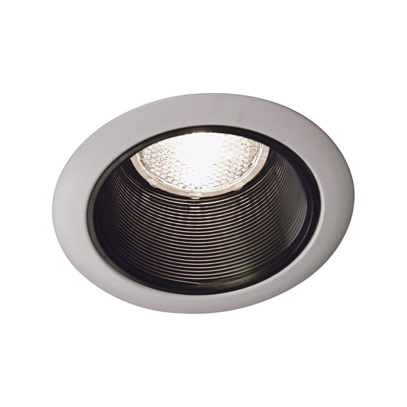Juno Lighting RcssdDwnltTrim,4in,Wht/Blk,Baffle,Srs14 14 BWH