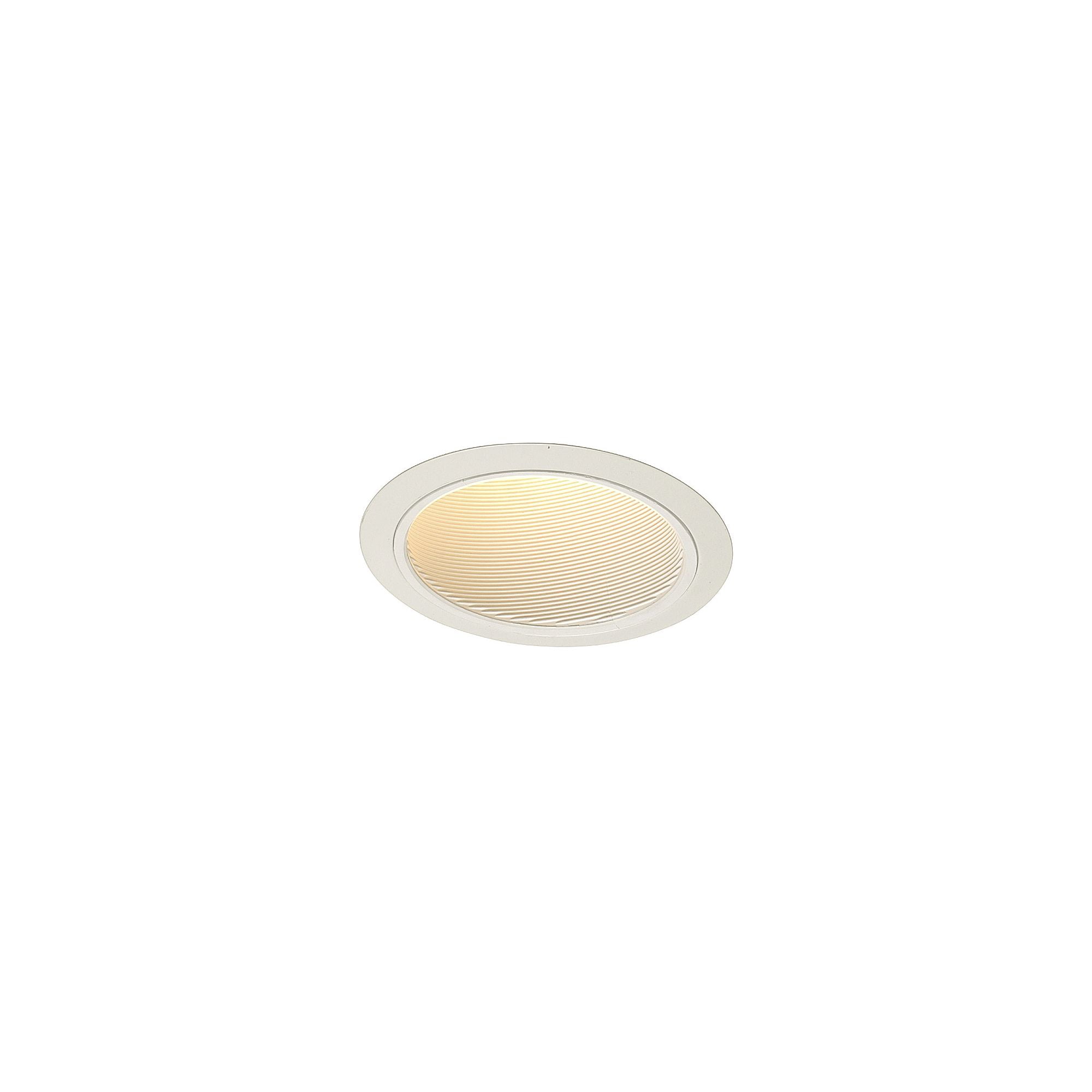 SlopeMaster 6" White Baffle Metal Trim for Sloped Ceilings