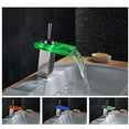 thumbnail image 1 of Juno Chrome Finish LED Waterfall Bathroom Sink Faucets, 1 of 1