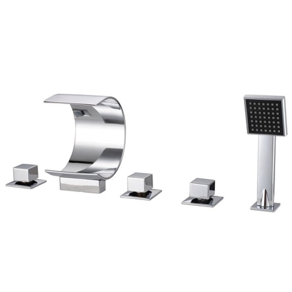 Juno Chrome Waterfall Bathtub Faucet