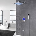 thumbnail image 1 of Juno Color Changing LED Shower Head Set With Wall Mount Digital Display Temperature Controller, 1 of 1