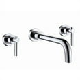 thumbnail image 1 of Juno Contemporary Chrome Finish Dual Handle Bathroom Faucet, 1 of 1