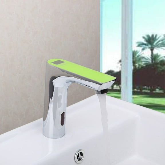 Juno Deck Mount Chrome Finish Electronic Automatic Motion Sensor Bathroom Touchless Faucet