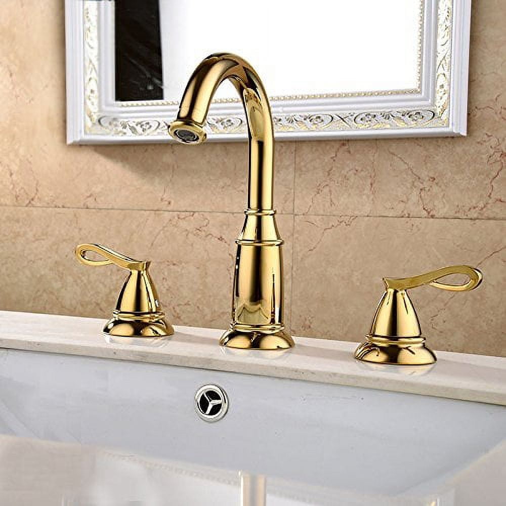 Juno Gold Finish Bathroom Sink Faucet - Walmart.com