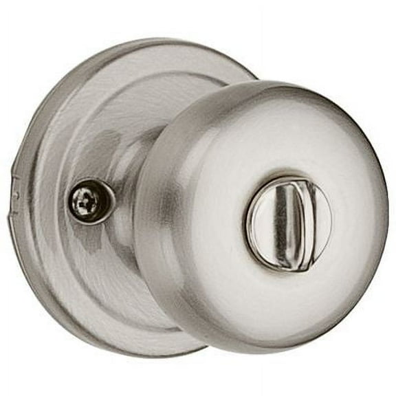 Juno Keyed Entry Knob featuring SmartKey® in Satin Nickel