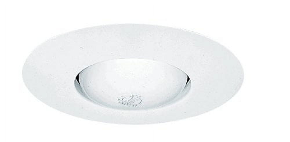 White Aluminum 6-Inch Open Recessed Trim Light