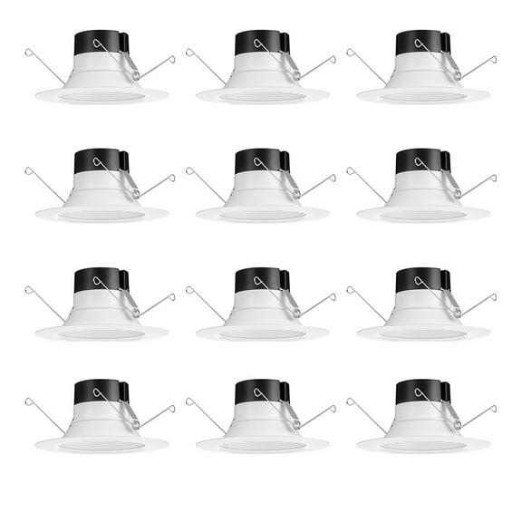 Juno Lighting 65Be Sww5 90Cri Cp12 Pack Of (12) 6" Switchable White Led Baffle Recessed