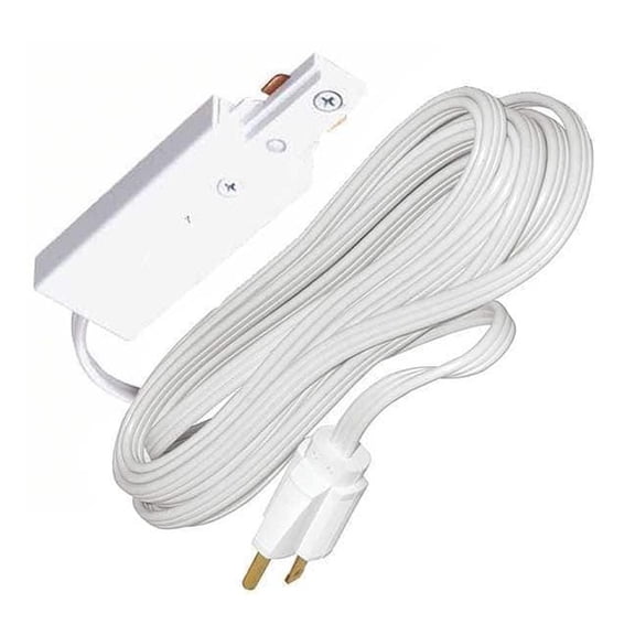 Juno Lighting Cord and Plug Connector 3-Wire, White R122 WH