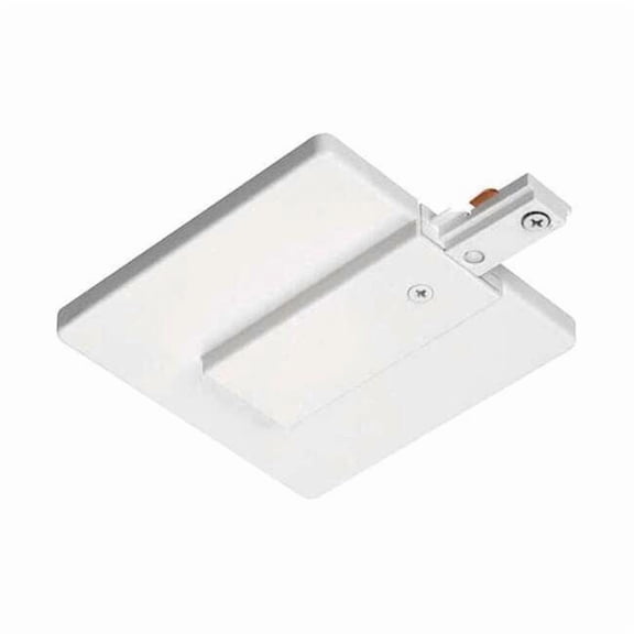 End Feed Connector and J-Box Cover,White R21 WH