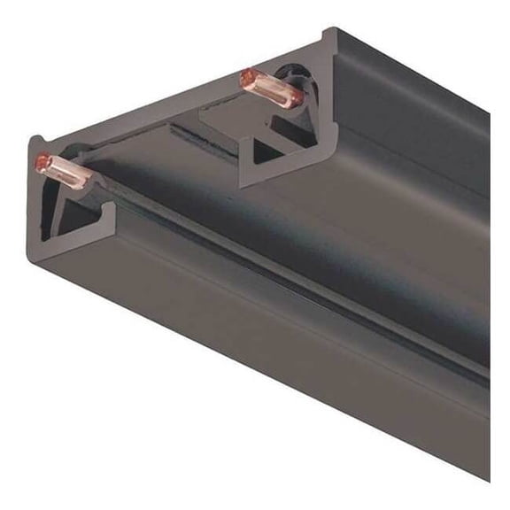 Juno Lighting Track Section, 8 ft, Black R 8FT BL