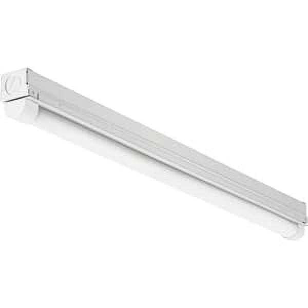 White Gloss Metal LED Strip Ceiling Light