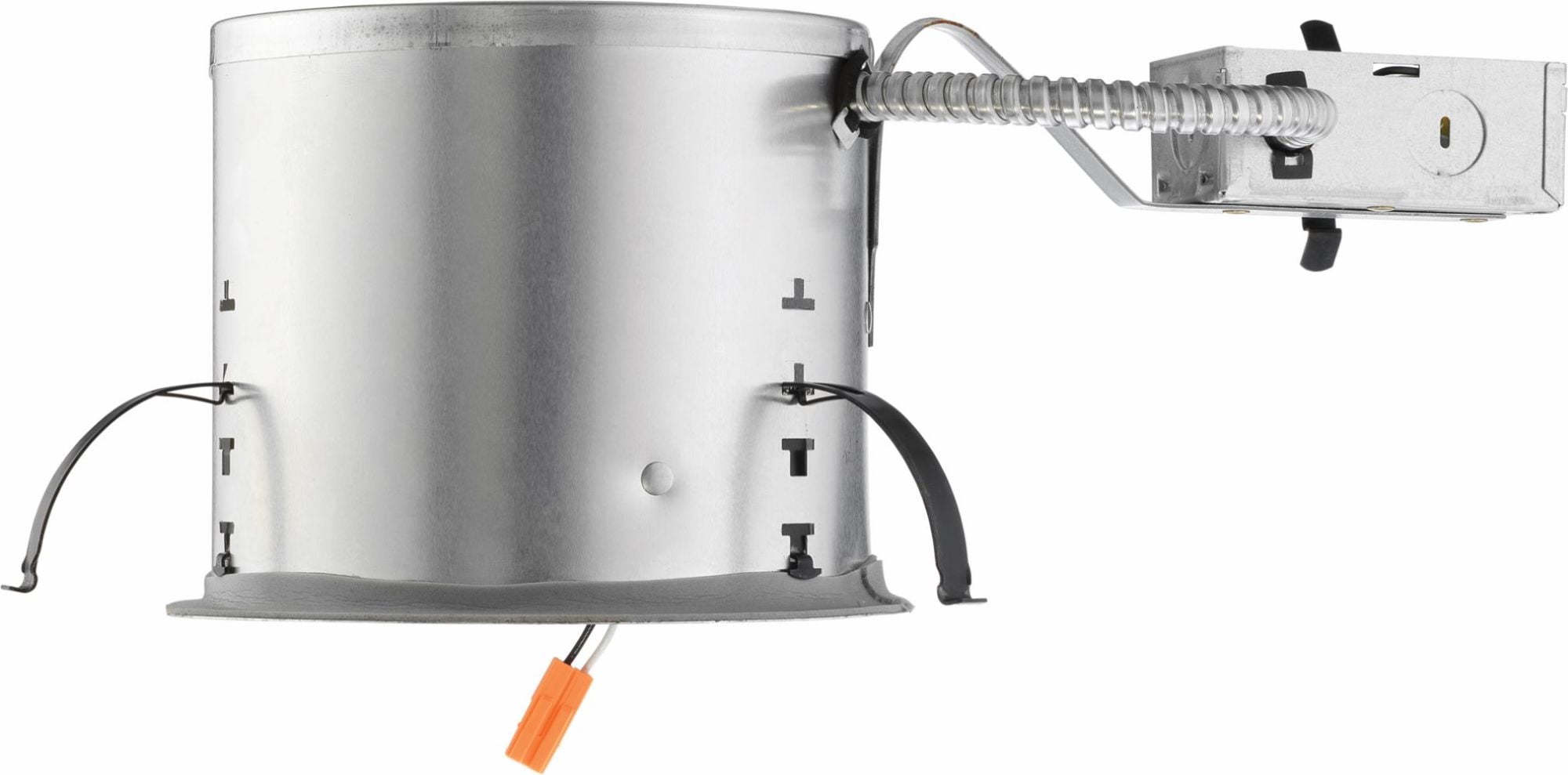 6-Inch Gray LED Remodel Recessed Lighting Housing with Quick Connect