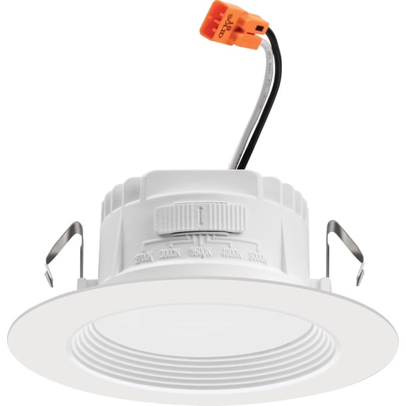 Juno Lighting RB4 SWW5 MW M6 Retrobasics 4" Integrated Led Switchable Cct Baffle Recessed