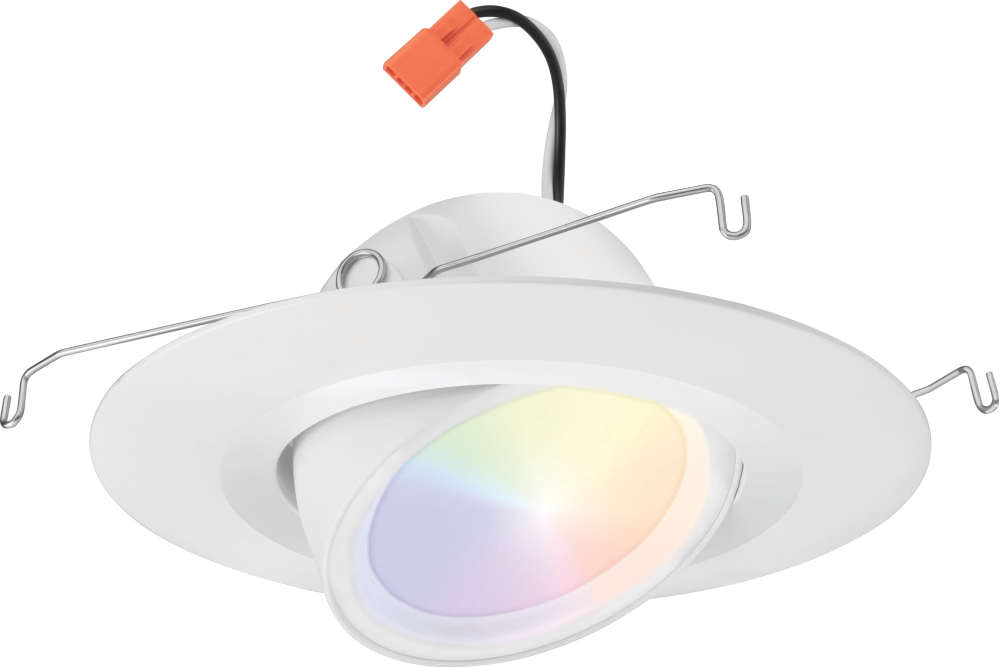 6'' White Adjustable LED Recessed Lighting Kit with Smart Control