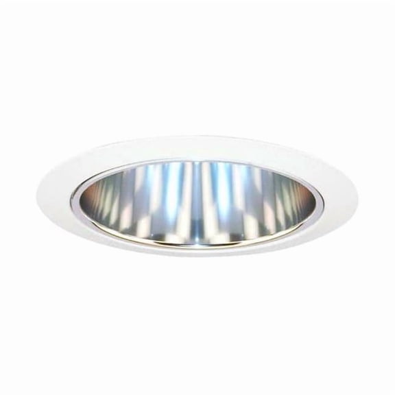Juno Lighting Recessed Down Light Trim, 6 in, Wht/Slv, Open, Srs27 27 CWH