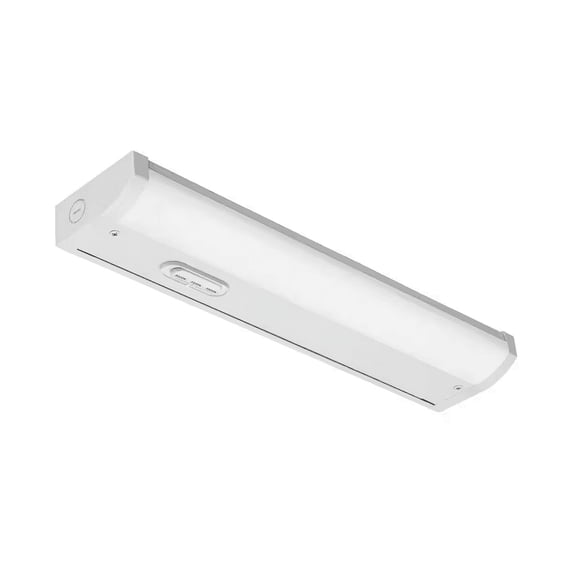 Lithonia Lighting UCES 18IN SWW4 90CRI WH M6 Contractor Select UCES 18 in. LED White Direct Wire Under Cabinet Light Switchable 544 Lumens 3000K 3500K 4000K