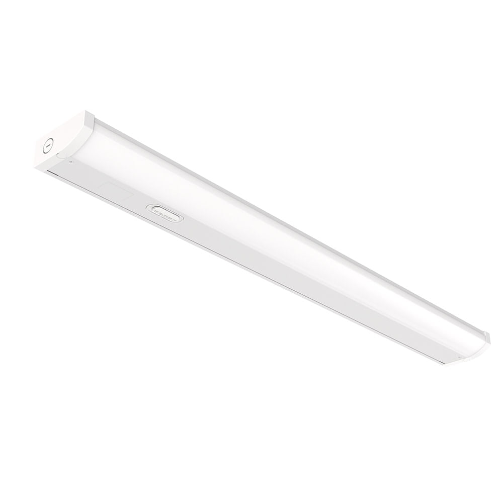 24-Inch Gloss White Metal LED Under Cabinet Light Bar