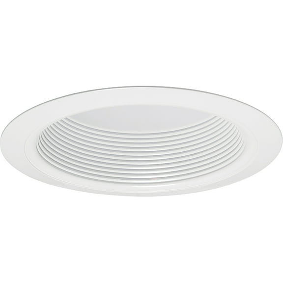 Contractor Select 6 In. White Recessed Baffle Trim With Torsion Springs