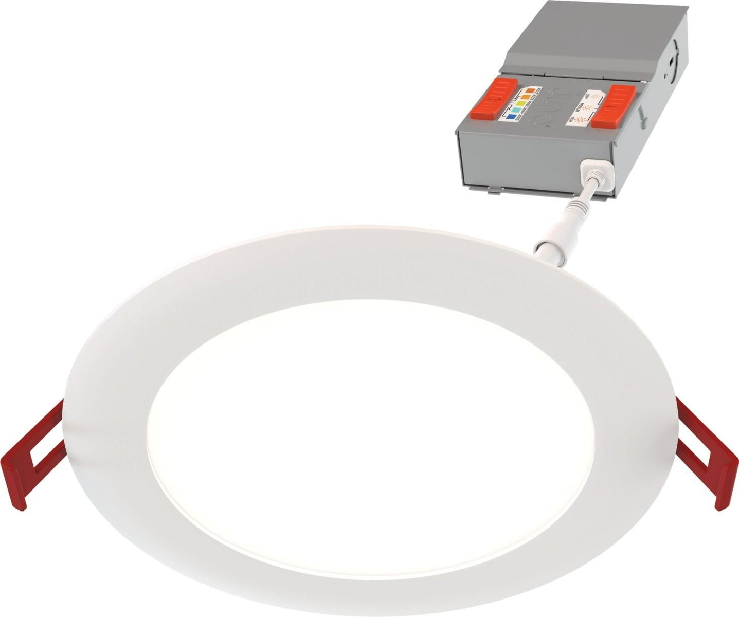6'' Matte White Aluminum LED Canless Recessed Downlight
