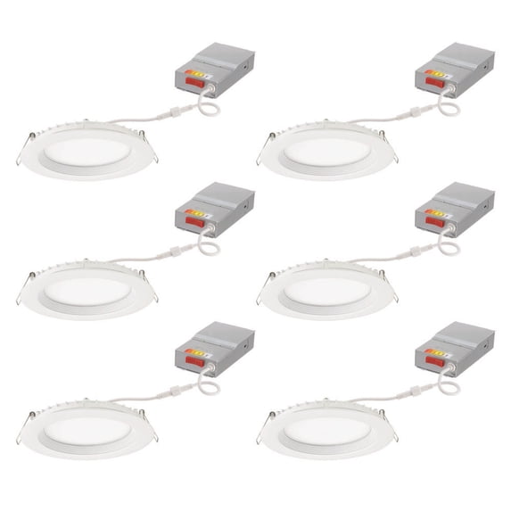 Juno Lighting WF6 REG SWW5 90CRI CP6 MW M2 Contractor Select Wafer 6" Wide Switchable Cct