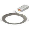 thumbnail image 1 of Juno Contractor Select 6 in. Selectable CCT Ultra Slim Canless Integrated LED Brushed Nickel Recessed Light Trim, 1 of 7
