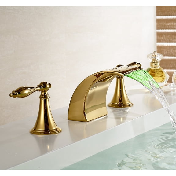 Juno Macei LED Dual Handle Bathtub Faucet Mixer Tap
