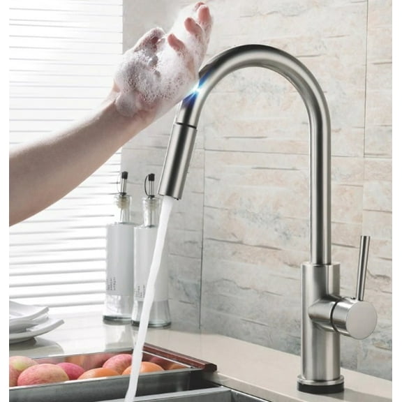 Juno Modern Pull Down Touch Sensor Kitchen Faucet