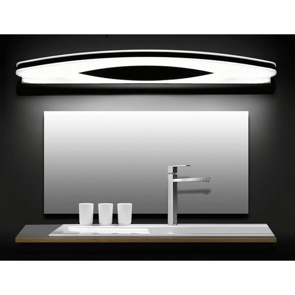 Juno New Stainless Steel Semi Circle Wall Chrome Bathroom Light Fixture LED Mirror Light