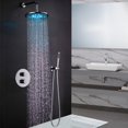 thumbnail image 1 of Juno Rome Round Wall Mount Color Changing LED Rain Shower Head Set, 1 of 1