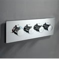 thumbnail image 1 of Juno Thermostatic Chrome Plated Four Handle Large Shower Mixer, 1 of 1