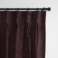 thumbnail image 1 of Juno Velvet Bordeaux Pinch Pleat Drapery Panel - Pair 20"x108", 1 of 1