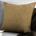 thumbnail image 1 of Juno Velvet Square Decor Pillow with Feather Insert, Gold - 20 in., 1 of 1