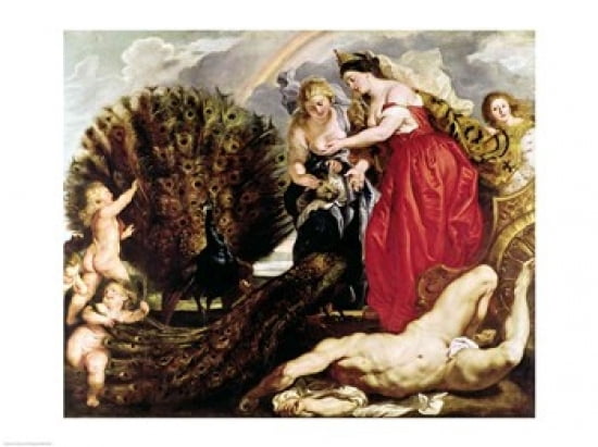 Juno and Argus 1611 Canvas Art - Peter Paul Rubens (36 x 24)