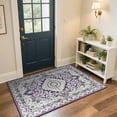 thumbnail image 1 of Junovo 2'x3'Rugs for Living Room Boho Rug Floor Carpet,Purple, 1 of 7