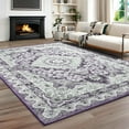 thumbnail image 1 of Junovo 4'x6' Area Rugs for Living Room Bohemian Rug Floor Carpet, Purple, 1 of 7