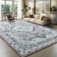 thumbnail image 1 of Junovo 6'x9'Rugs for Living Room Boho Rug Floor Carpet,Brown, 1 of 7