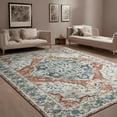thumbnail image 1 of Junovo 9'x12'Rugs for Living Room Boho Rug Floor Carpet,Light Orange, 1 of 7