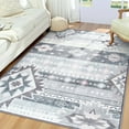 thumbnail image 1 of Junovo Area Rug 4'x6'Indoor Soft Rug Non Slip Rug for Living Room,Teal, 1 of 7