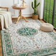 thumbnail image 1 of Junovo Boho Rug Non Slip Bedroom Rug Vintage Area Rugs for Living Room,6'x9',Green, 1 of 7