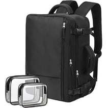 Junovo Extra Large Travel Backpack,Carry On Backpack,17 Inch Laptop Backpack,Hiking Backpack,School Bag,Black