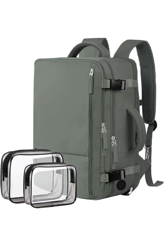 Extra Large Travel Backpack,Carry On Backpack,17 Inch Laptop Backpack,Hiking Backpack,School Bag,Olive Green