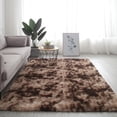 thumbnail image 1 of Junovo Luxury Velvet Shag Area Rug Modern Indoor Fluffy Rugs, Extra Comfy and Soft Carpet For Bedroom Living Room Kids Room,8'x10',Coffee, 1 of 7