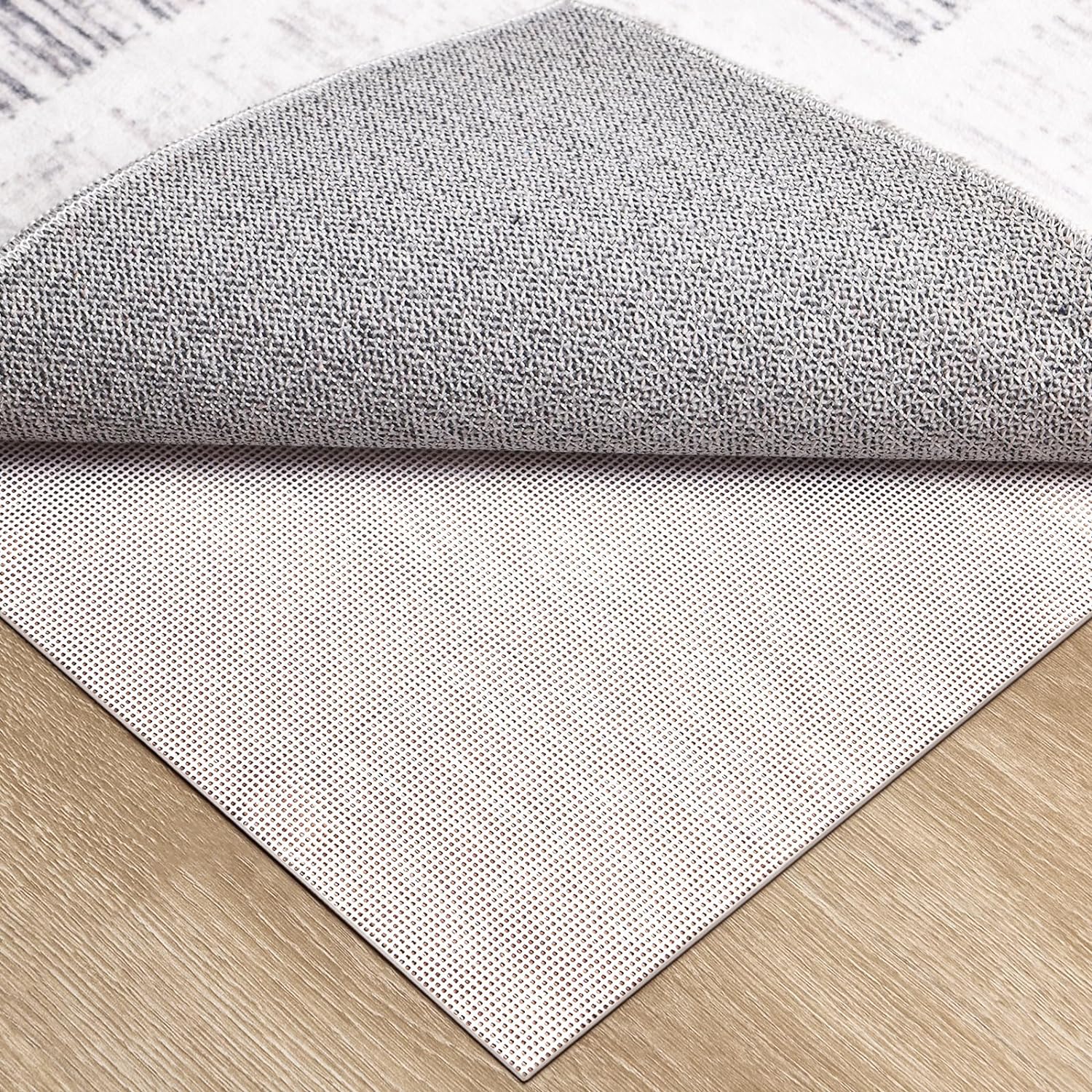 1/3" Thick Non Slip Area Rug Pad , ( Felt + Rubber ) Double Layers