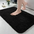 thumbnail image 1 of Junovo Soft Bathroom Rug Runner Absorbent Microfiber Bath Rugs for Bathroom Non Slip Bath Mat for Tub, Shower Floor,24"x36",Black, 1 of 6