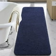 thumbnail image 1 of Junovo Soft Bathroom Rug Runner Absorbent Microfiber Bath Rugs for Bathroom Non Slip Bath Mat for Tub, Shower Floor,24"x48",Navy Blue, 1 of 6