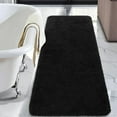 thumbnail image 1 of Junovo Soft Bathroom Rug Runner Absorbent Microfiber Bath Rugs for Bathroom Non Slip Bath Mat for Tub, Shower Floor,24"x60",Black, 1 of 6