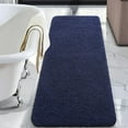 thumbnail image 1 of Junovo Soft Bathroom Rug Runner Absorbent Microfiber Bath Rugs for Bathroom Non Slip Bath Mat for Tub, Shower Floor,24"x70",Navy Blue, 1 of 6