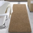 thumbnail image 1 of Junovo Soft Bathroom Rug Runner Absorbent Microfiber Bath Rugs for Bathroom Non Slip Bath Mat for Tub, Shower Floor,24"x70",Light Brown, 1 of 6