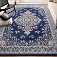 thumbnail image 1 of Junovo Soft Vintage Rug Print Boho Rugs Area Rug for Living Room,4'x6'Blue, 1 of 7