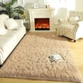 thumbnail image 1 of Junovo Super Soft Fluffy Area Rugs Modern Shag Rug for Bedroom Living Room,Cute Carpets for Kids Nursery Girls Home Dorm,8'x10',Tan, 1 of 7
